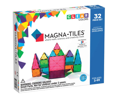 Magna-Tiles Clear Colors 32pc Preview #1