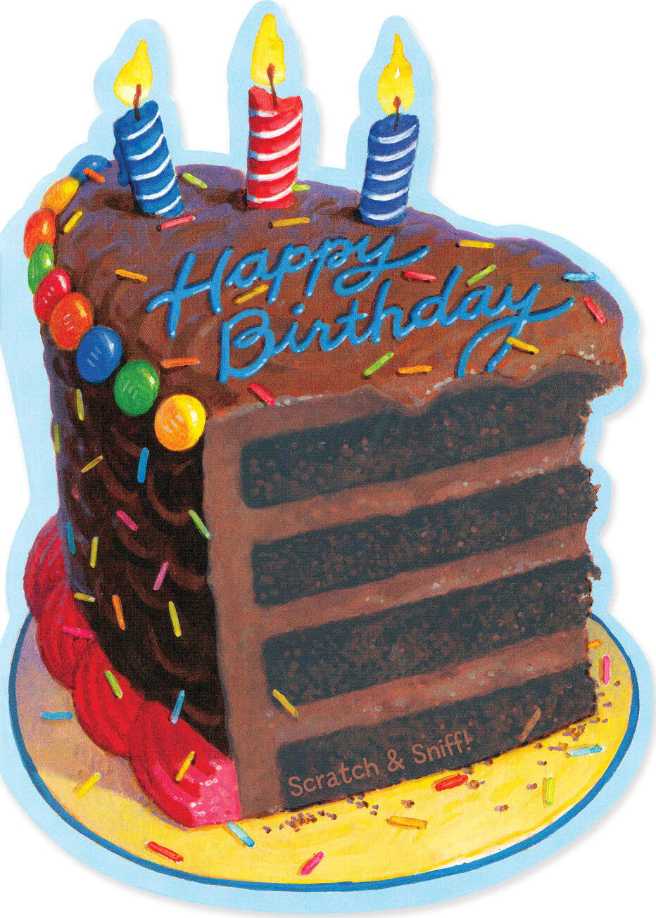 Tomfoolery Toys | Chocolate Cake Scented Card