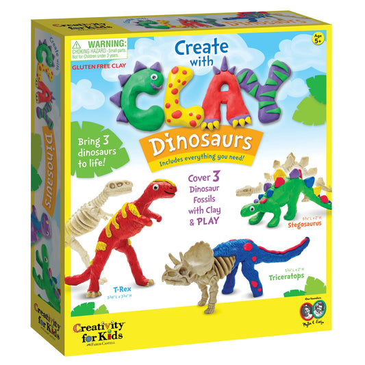 Tomfoolery Toys | Create with Clay Dinosaurs