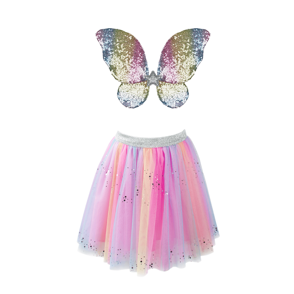 Rainbow Sequins Skirt Set, Size 4-6 Preview #2