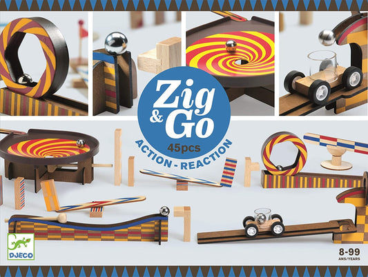Tomfoolery Toys | Zig & Go Blue Set