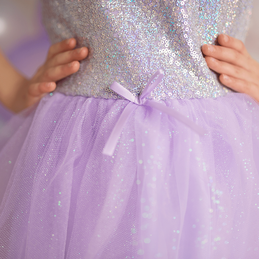 Sequins Princess Dress, Lilac, Size 3-4 Preview #3