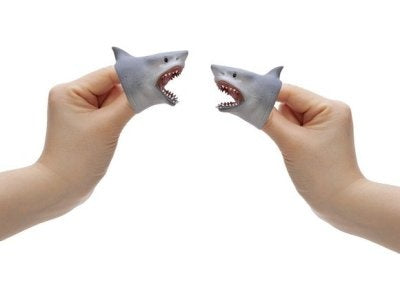 Tomfoolery Toys | Shark Baby Finger Puppet