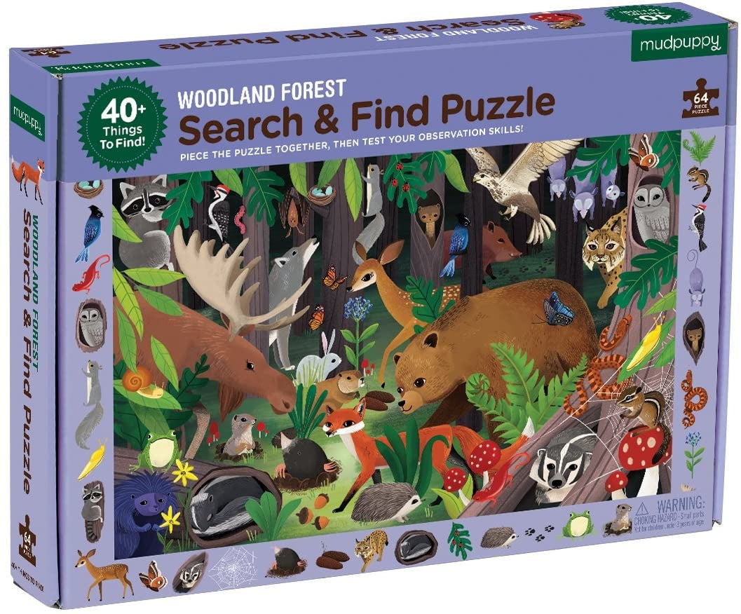 Woodland Forest Search & Find Puzzle Cover