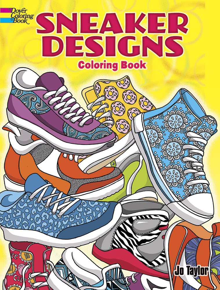 Sneaker Designs Coloring Book Cover