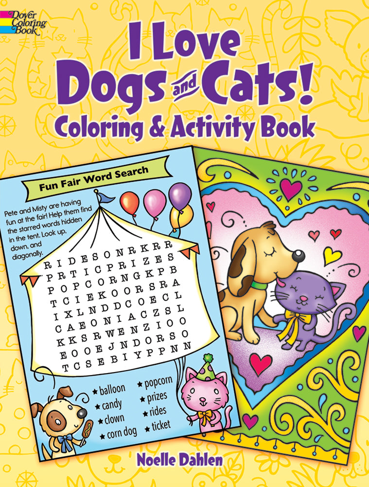 Love Dogs & Cats! Coloring & Activity Book Cover