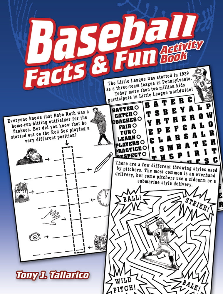 Baseball Facts & Fun Activity Book Cover